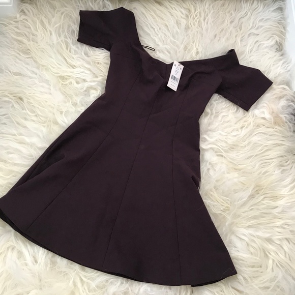 Cinq a Sept Kenna Off-the-Shoulder Skater Dress - Picture 2 of 6